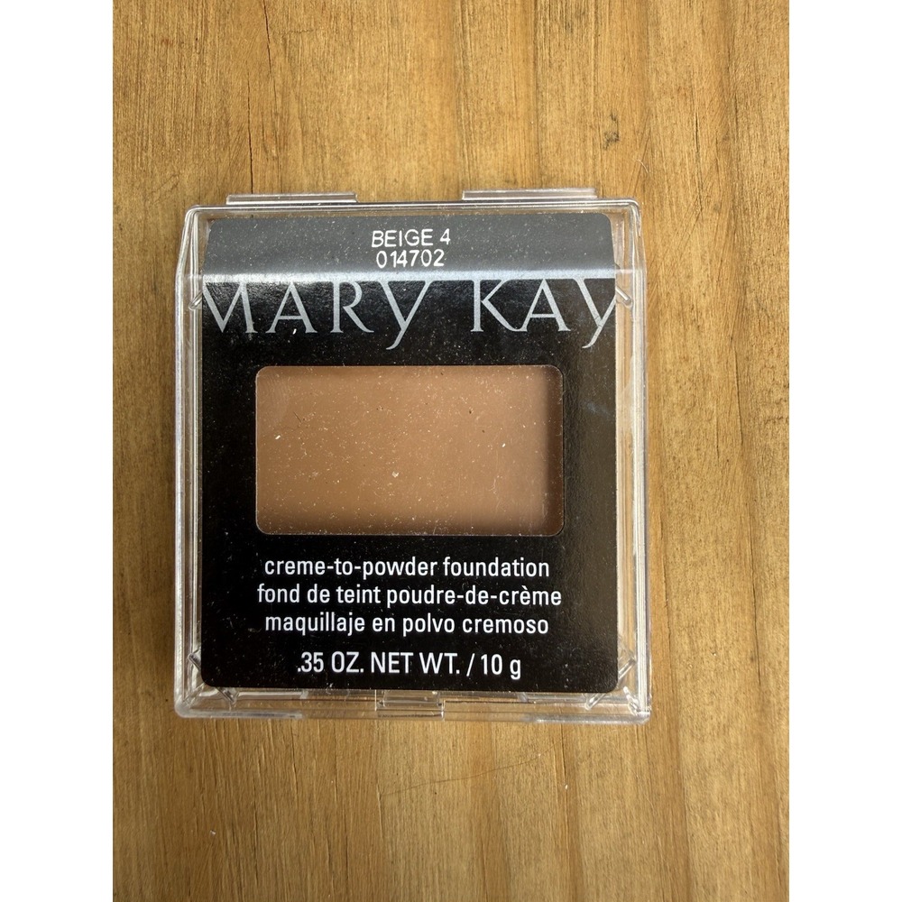 Mary Kay Crème To Powder Foundation Beige 4 New 014702 Discontinued